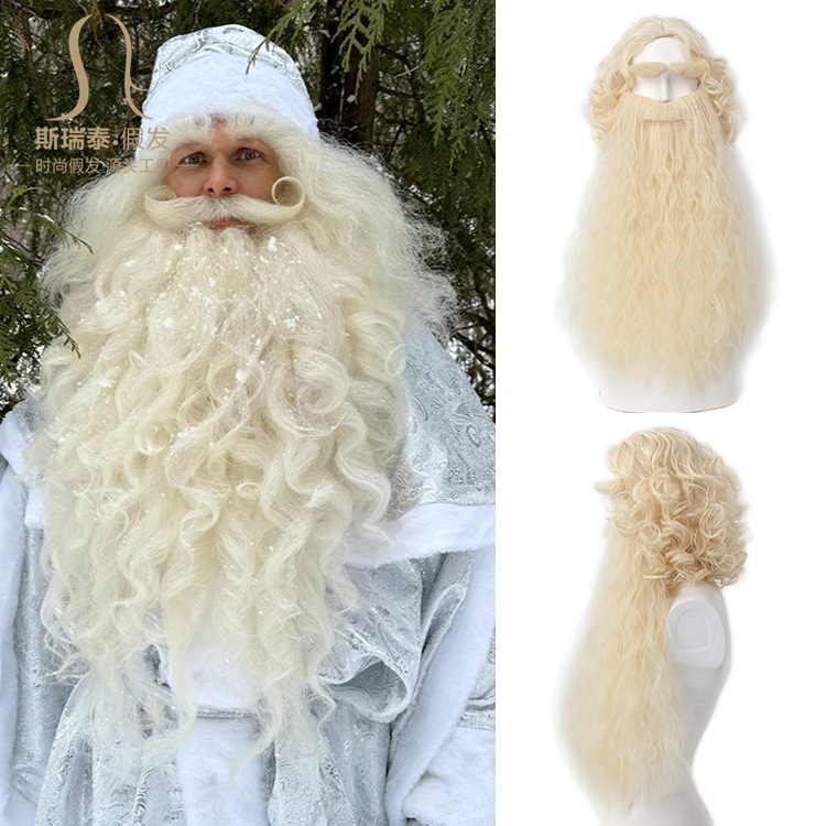 Mens Accessories Style - Wig Rambut Santa Klaus Natal +