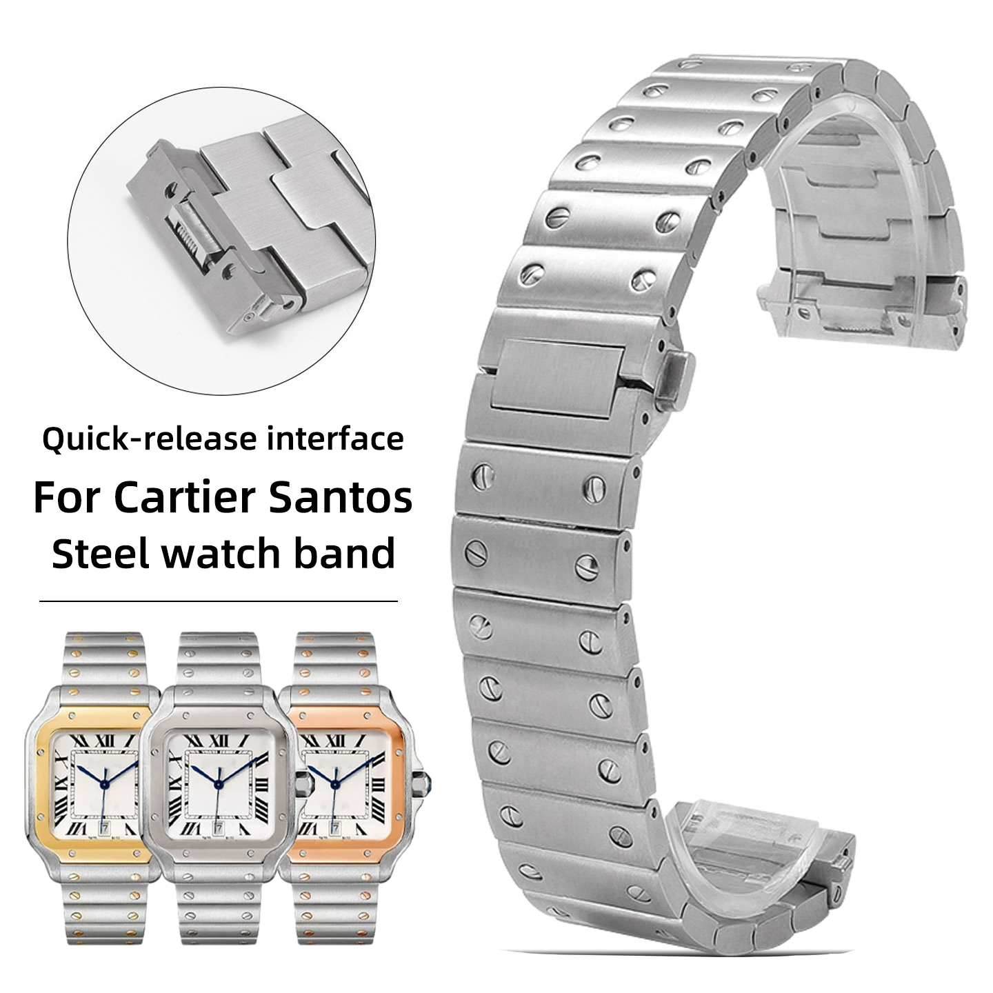 Men'S Accessories Cartier - Gelang Baja Tahan Karat 21mm Untuk