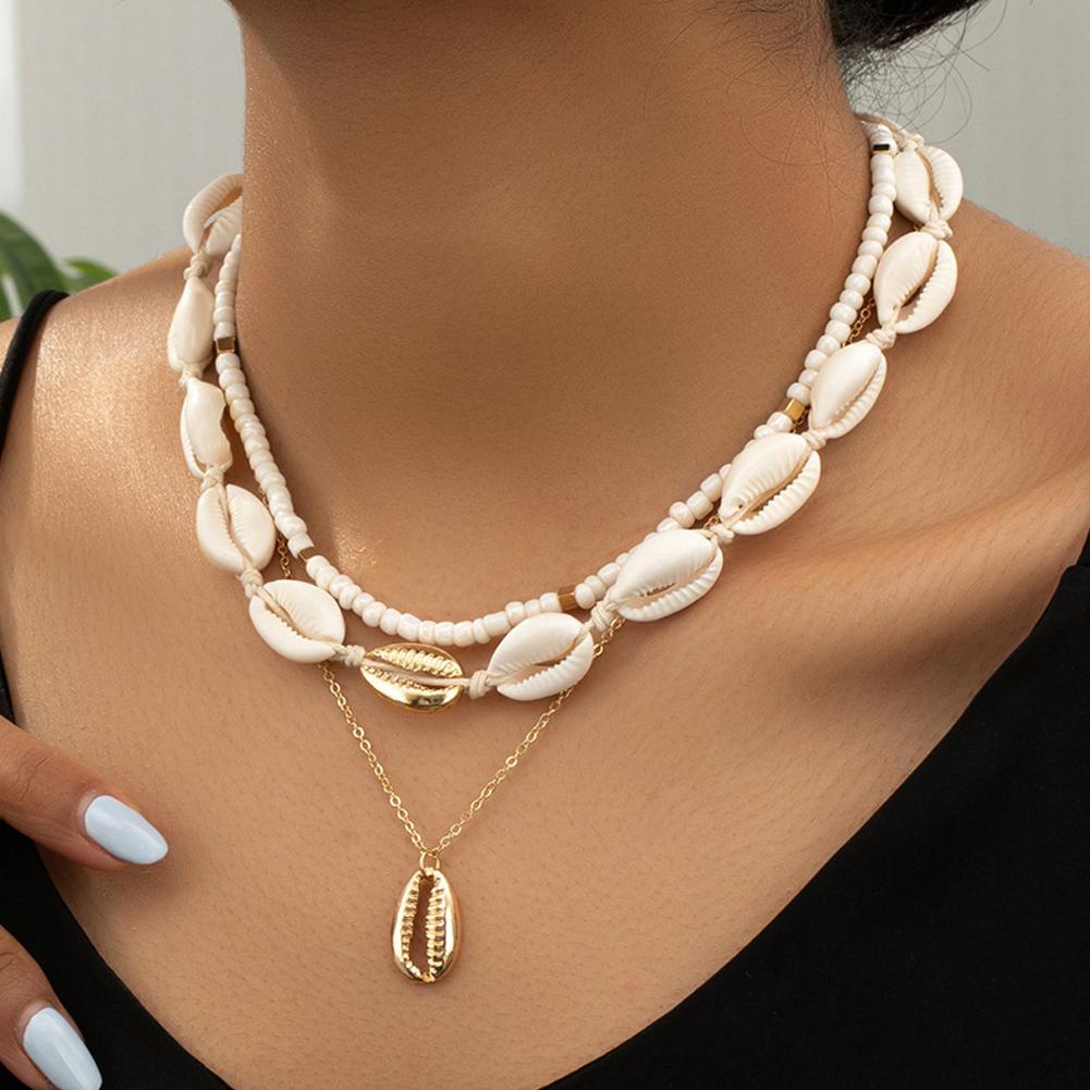 Choker cangkang akrilik Boho,  - Men'S Vacation Accessories ulasan dan harga