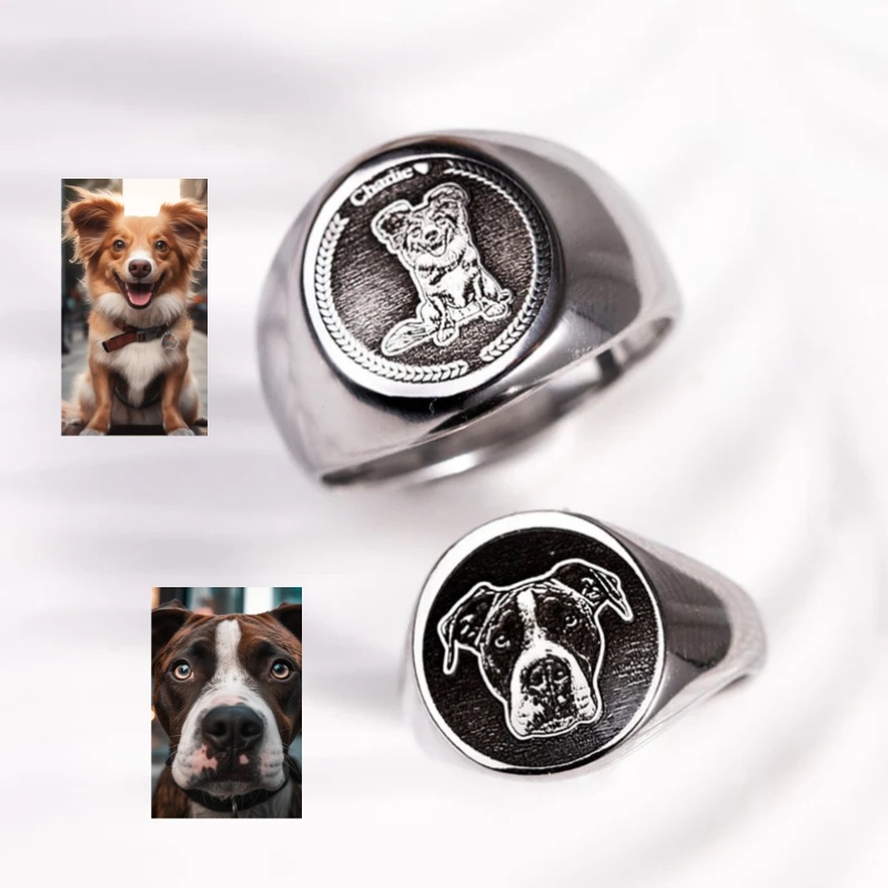 Cincin Stempel Foto Ukiran Kus - Men Accessories Photos ulasan dan harga