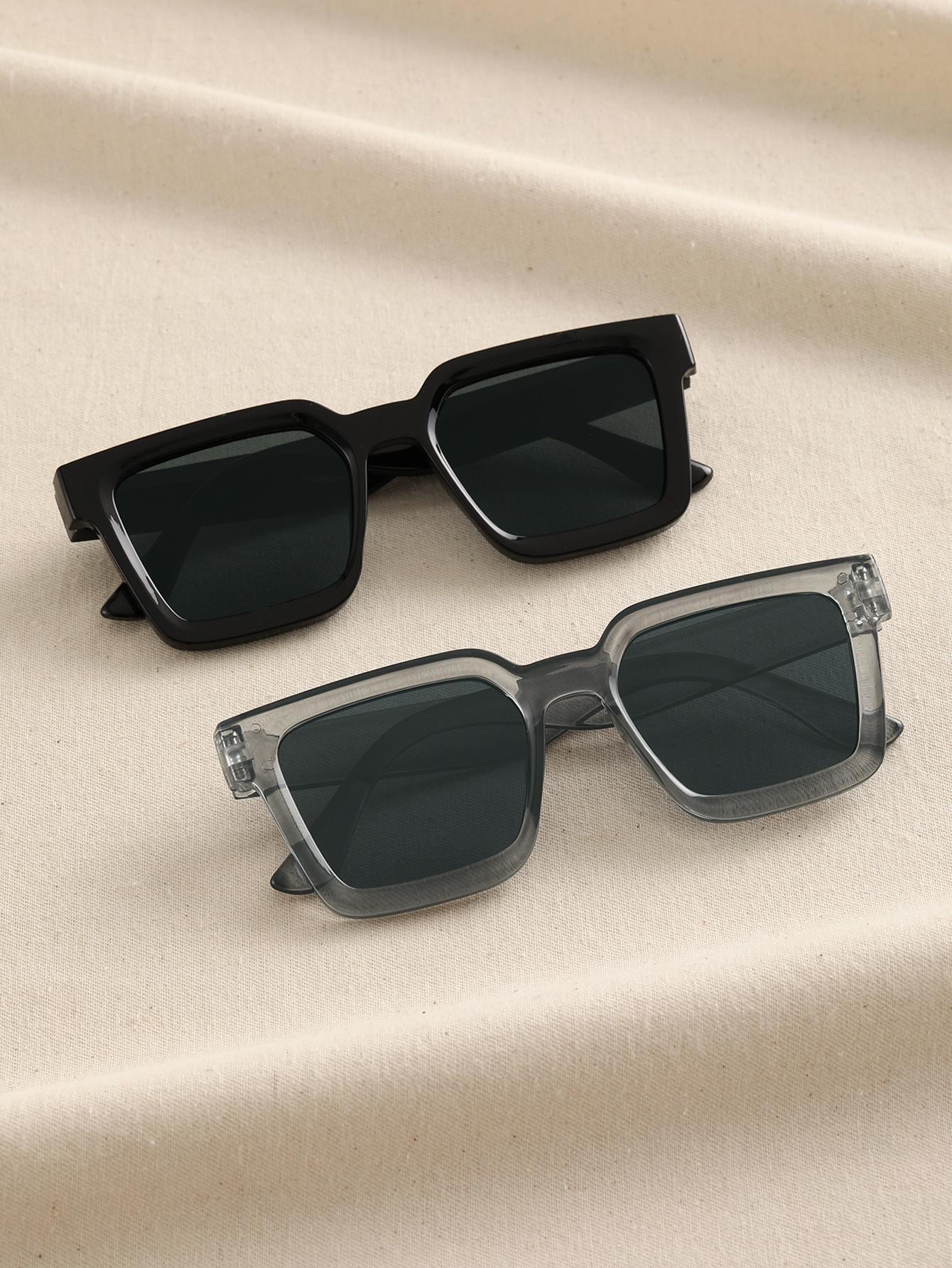 Kacamata hitam bingkai kotak P - Men'S Vacation Accessories ulasan dan harga