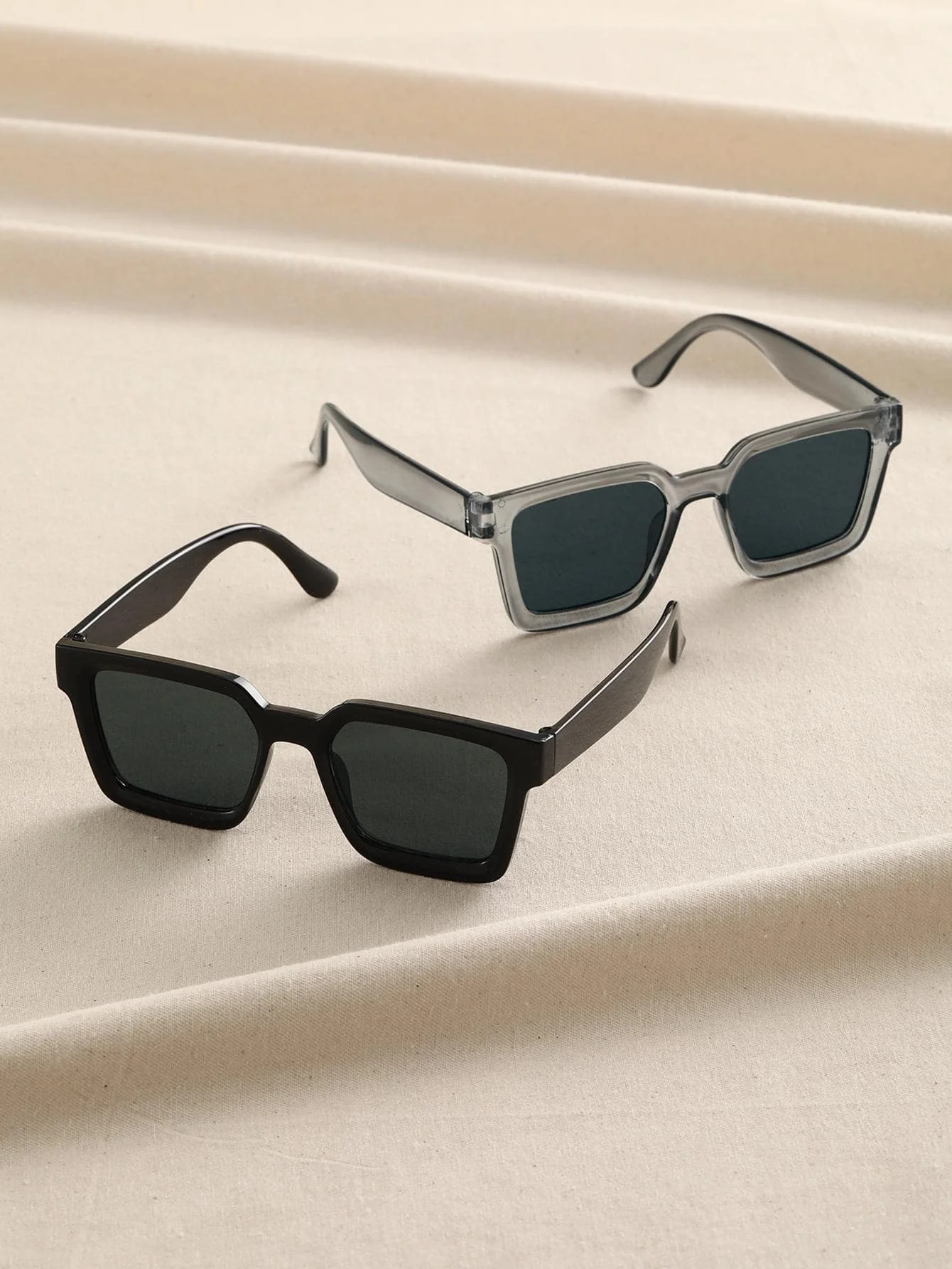 Kacamata hitam bingkai kotak P - Men'S Vacation Accessories ulasan dan harga