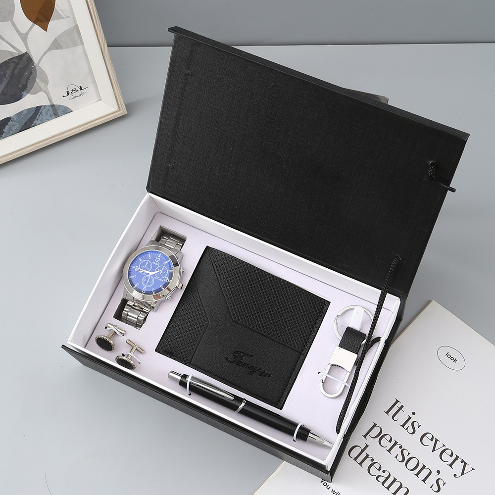 Jam Tangan Baru Set Hadiah Pri - Cufflink Box Set ulasan dan harga