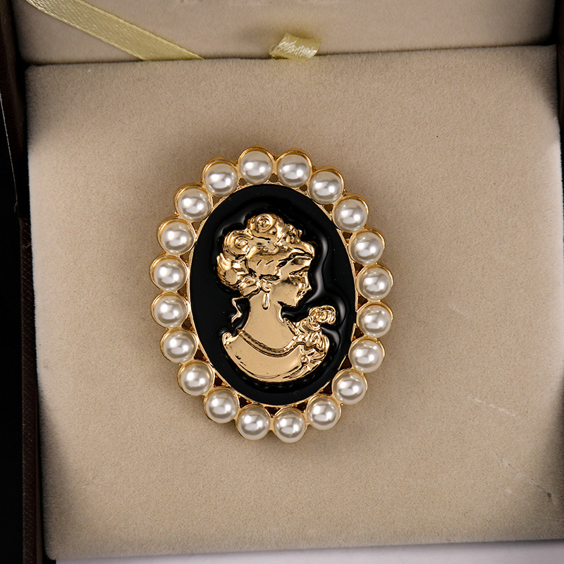 Victoria gaya mutiara Cameo br - Men'S Victorian Accessories ulasan dan harga