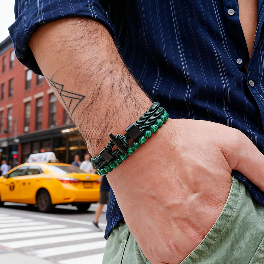 Set Gelang Pria Unique Anchor  - Men'S Vacation Accessories ulasan dan harga