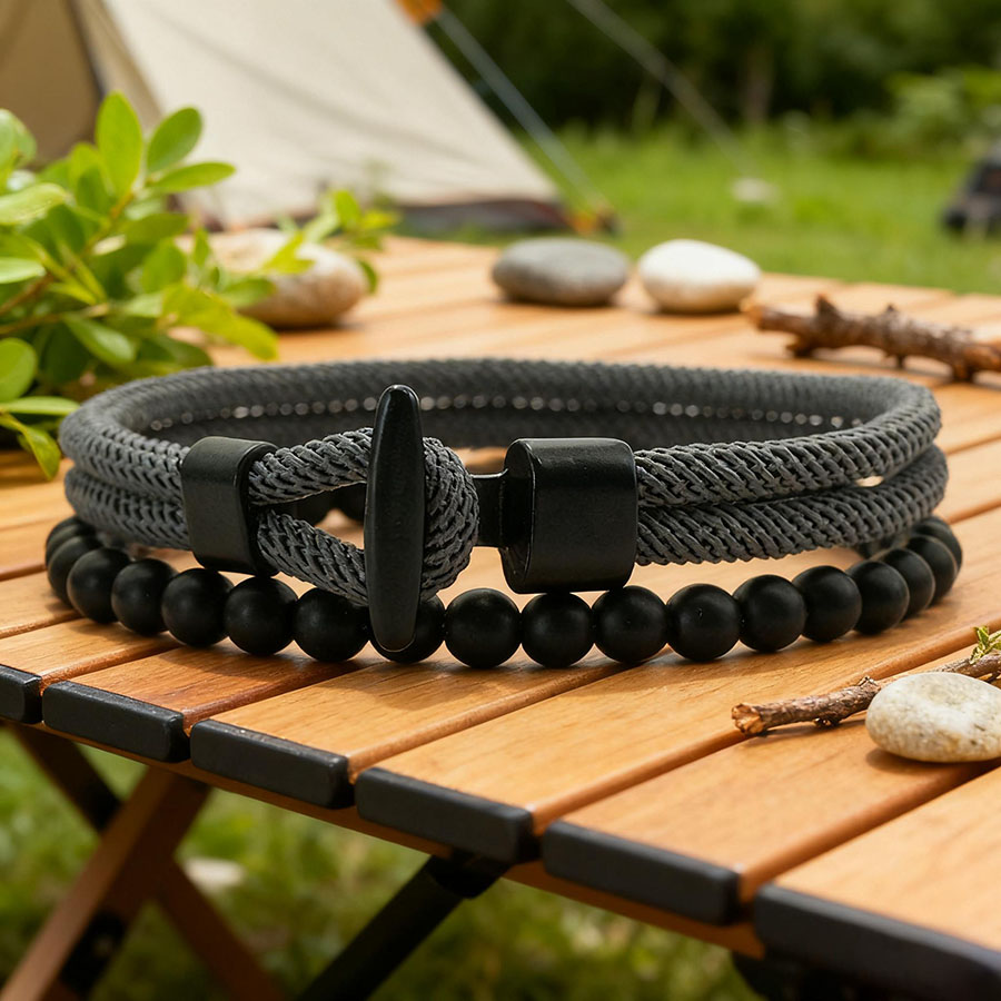 Set Gelang Pria Unique Anchor  - Men'S Vacation Accessories ulasan dan harga