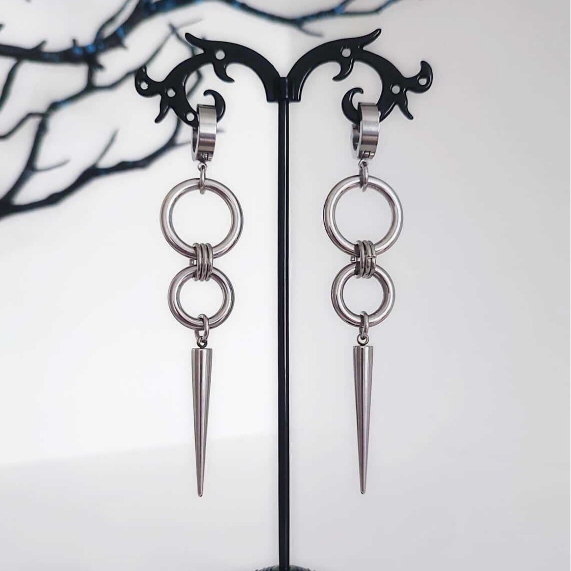 Anting-anting rivet punk, perh - Men Accessories Tips ulasan dan harga