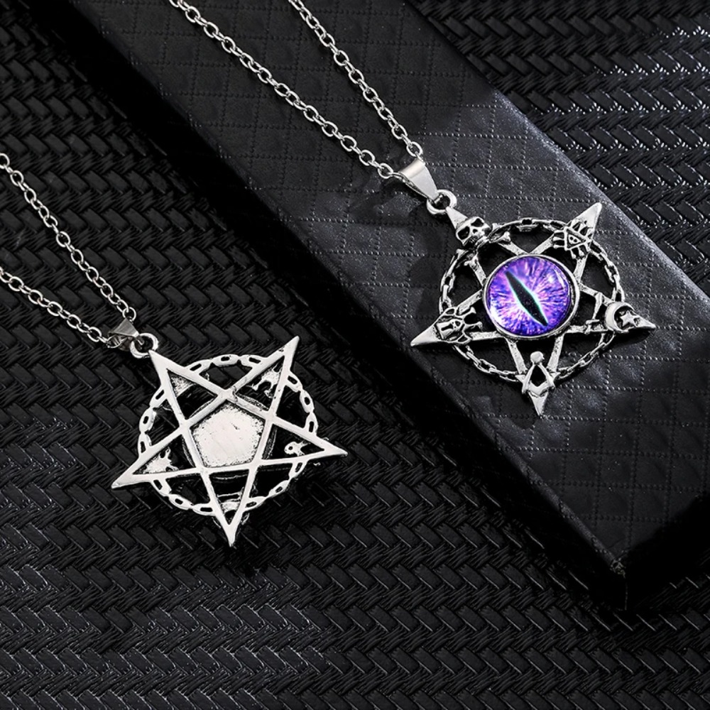 Kalung liontin mata iblis berb - Mens Accessories Style ulasan dan harga