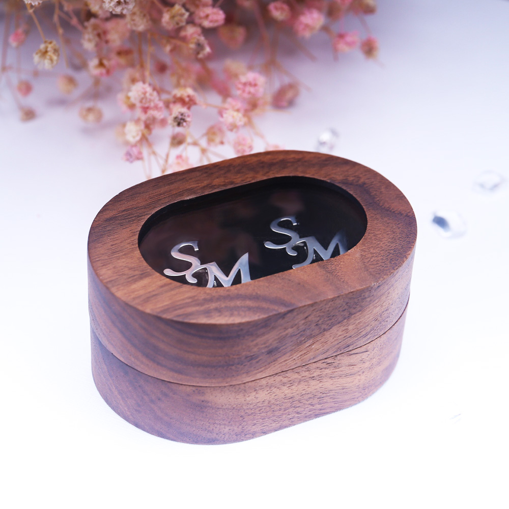 Manset huruf pertama kustom pr - Cufflink Box Set ulasan dan harga