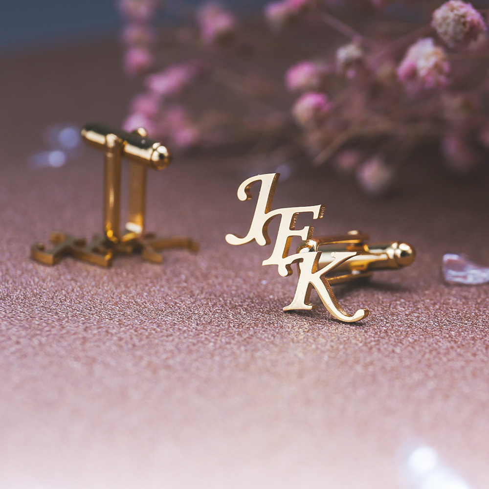 Manset huruf pertama kustom pr - Cufflink Box Set ulasan dan harga