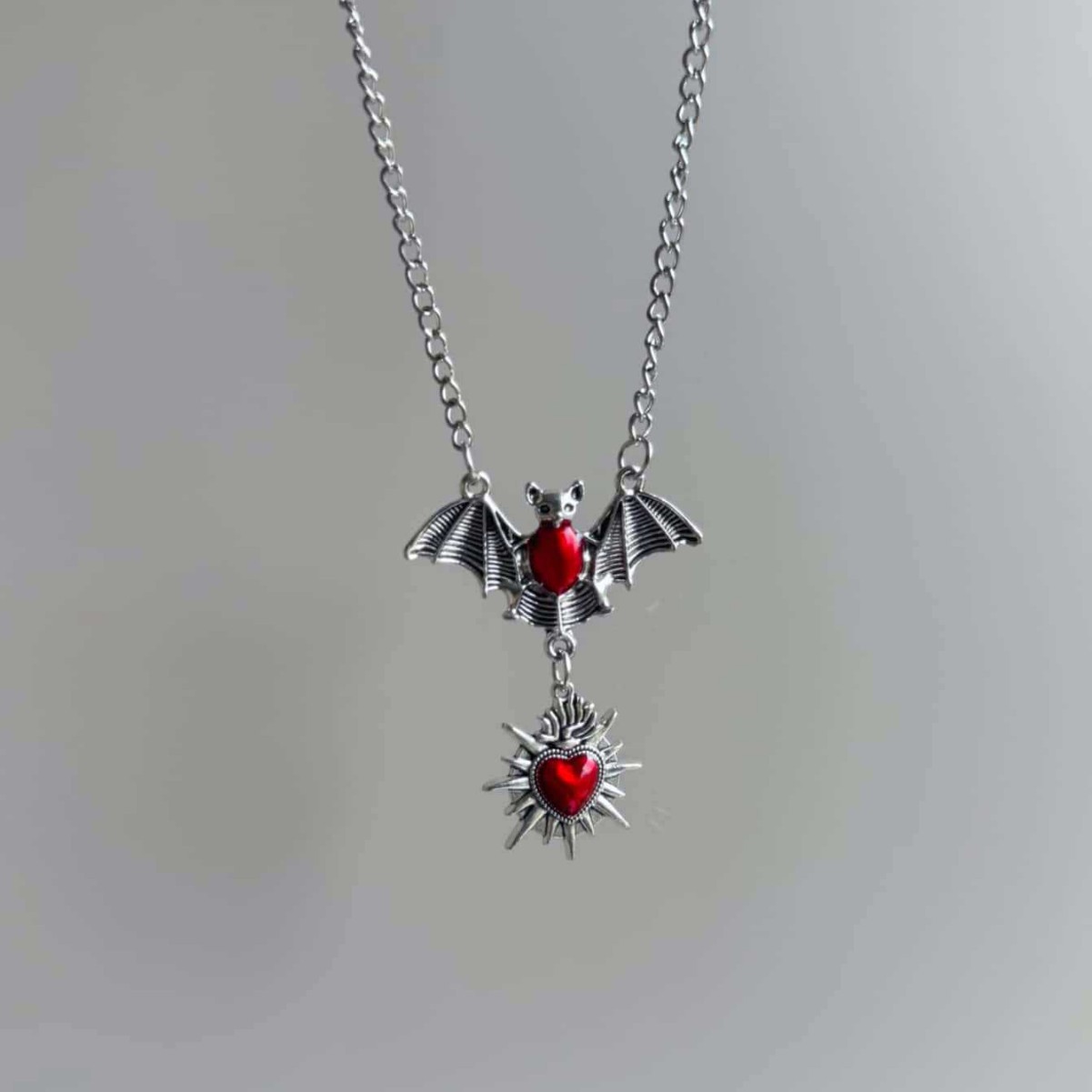 Kalung Kelelawar Hati Berduri, - Men'S Victorian Accessories ulasan dan harga